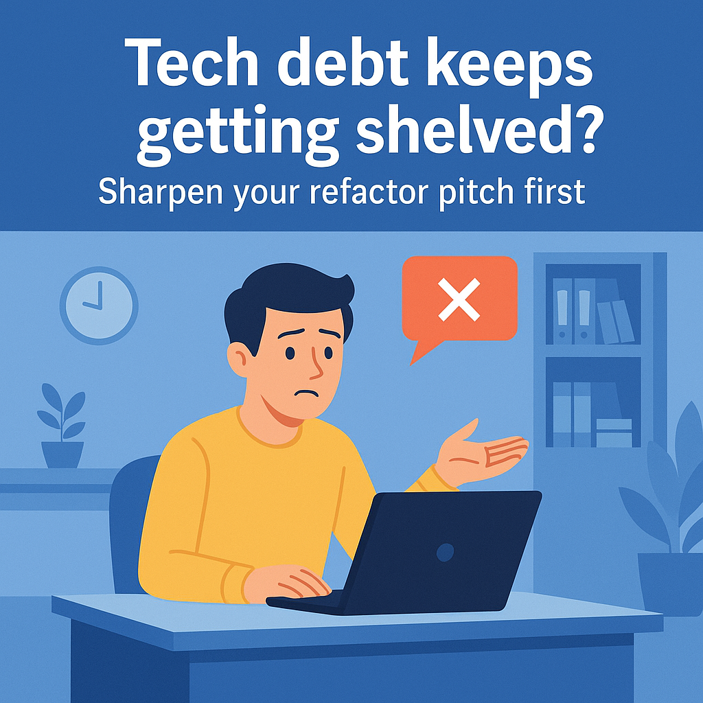 Tech debt keeps getting shelved? Sharpen your refactor pitch first